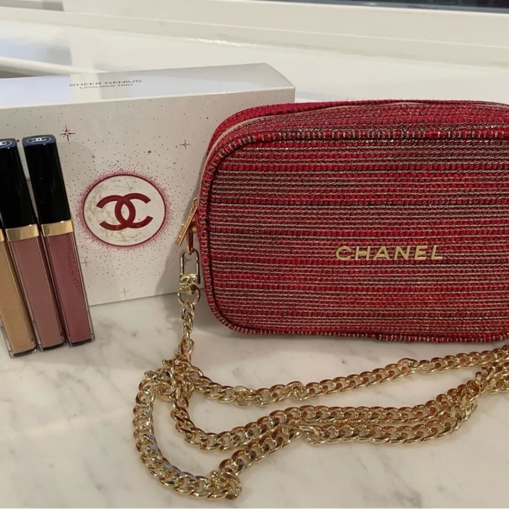 Chanel Red and Gold Women's Bag